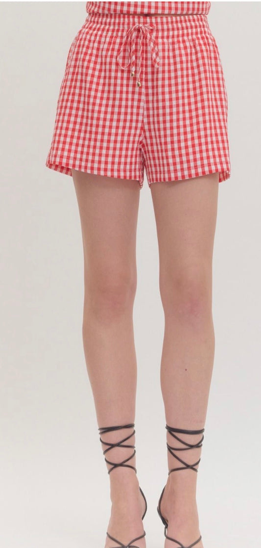 Sanders gingham short