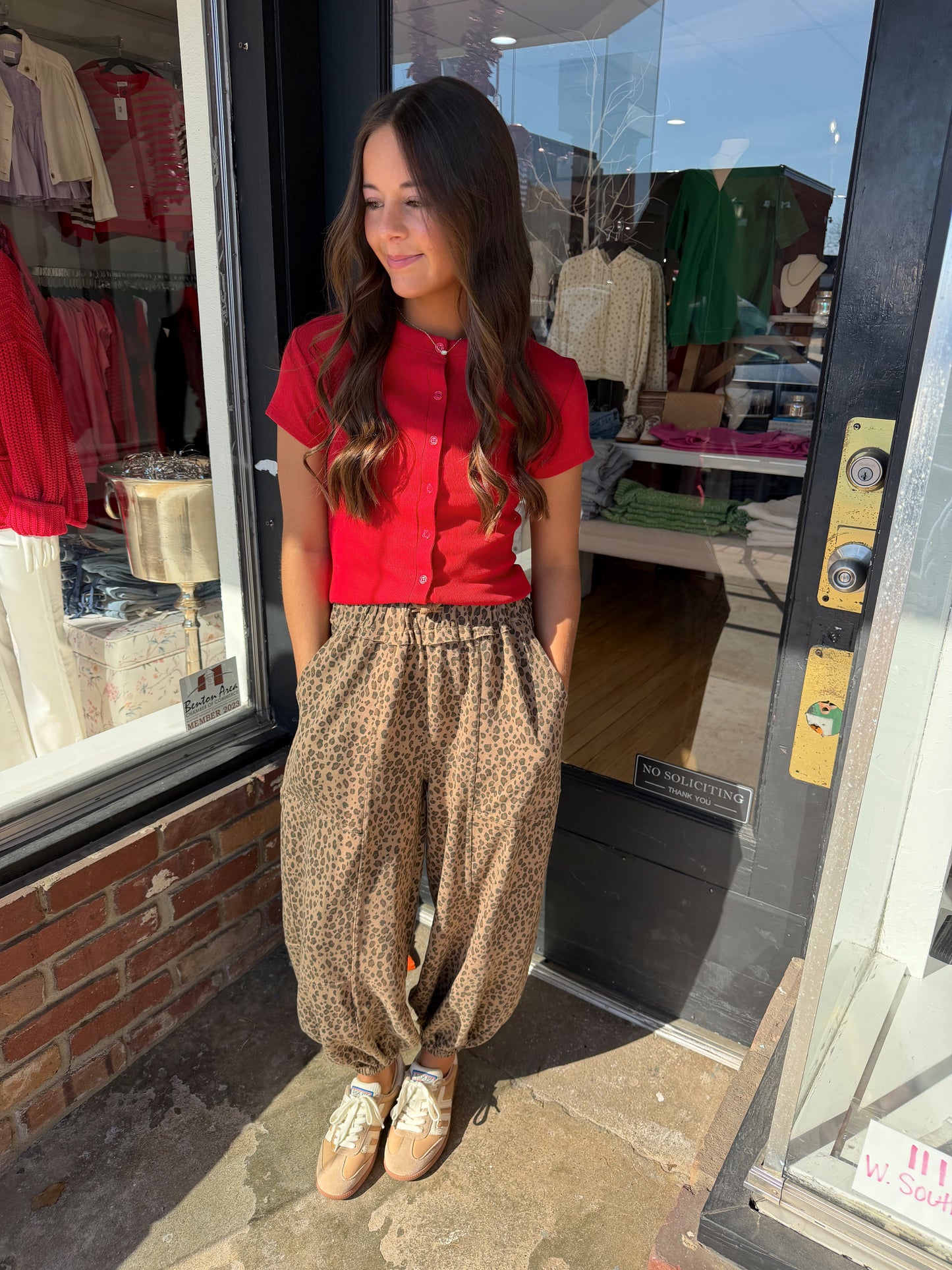 cotton button tee (2 colors)