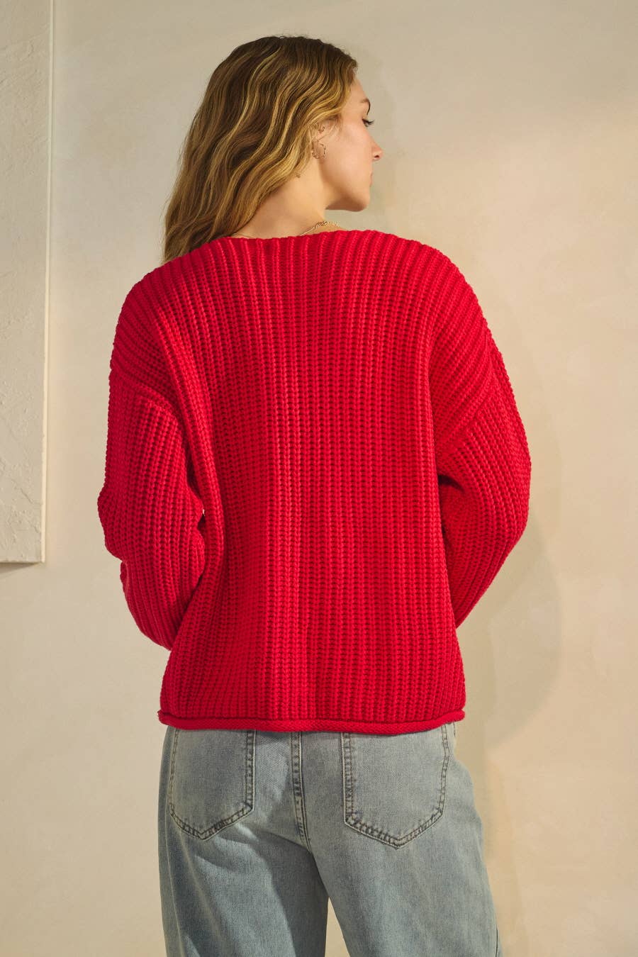 Knitted Long Sleeve Cardigan