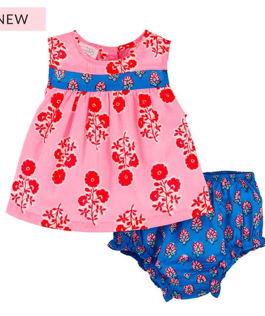 Mixed Print Pinafore - Mudpie