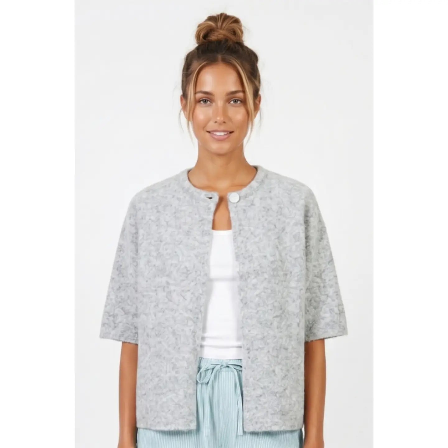one button cardi (4 colors)