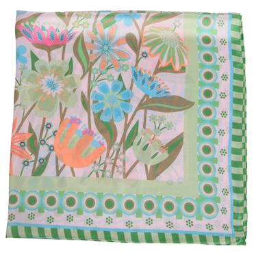 S26075 100% Polyester Lightweight Square Scarf