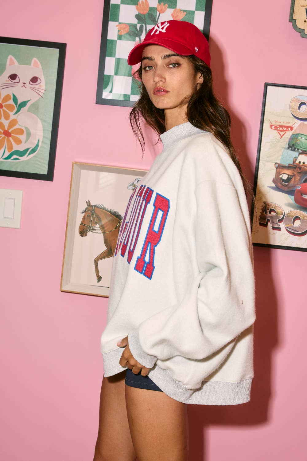 'PARIS&BONJOUR' Reversible Sweatshirt