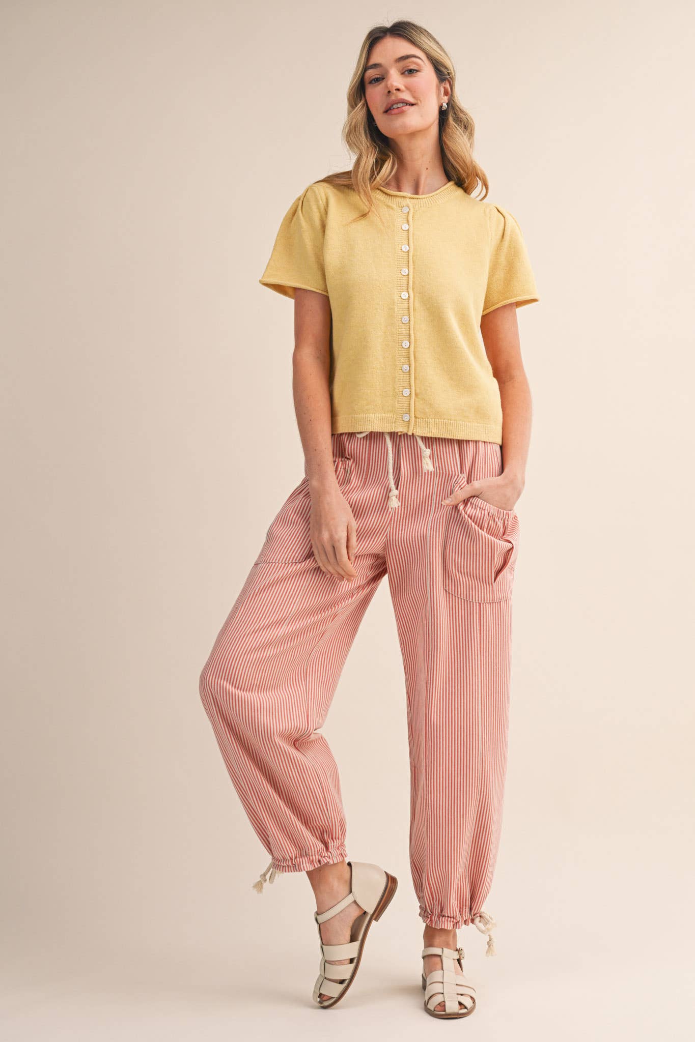 STRIPED PARACHUTE PANTS
