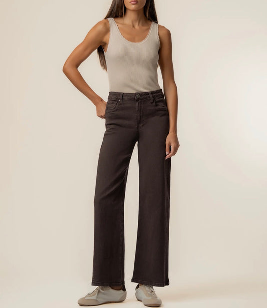 KUT - Meg High Rise Wide Leg chocolate