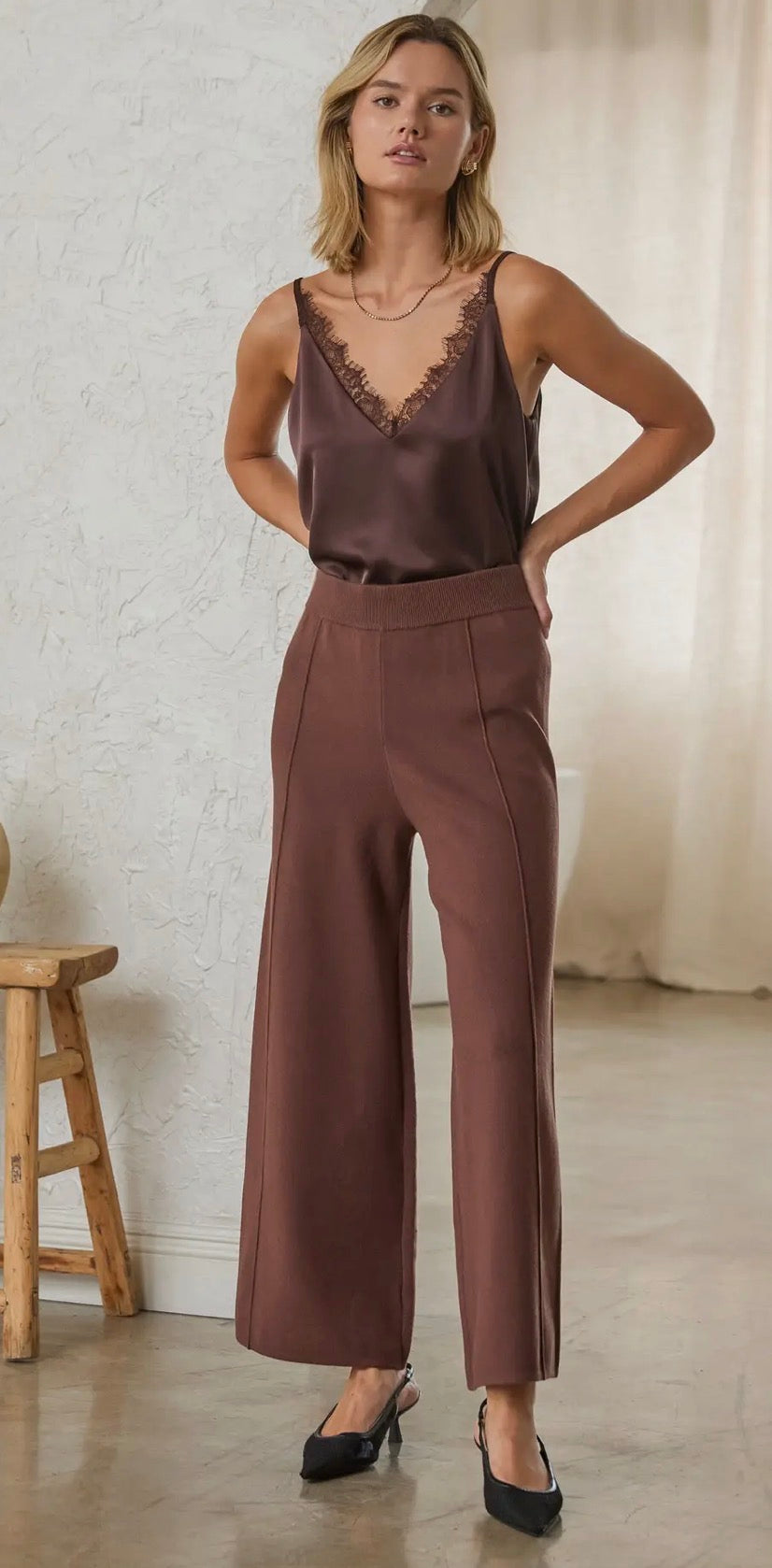 Brown Sweater Pant