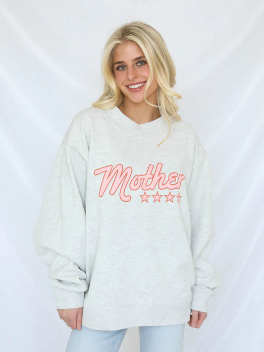 MOTHER STAR MOCK NECK - PINK