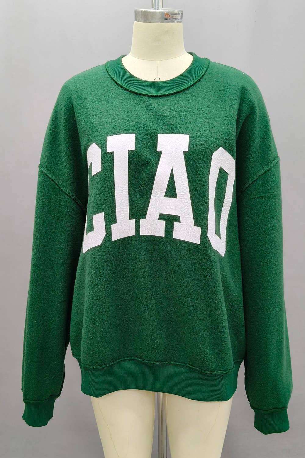 CIAO Print Reversible Mock Neck Sweatshirt