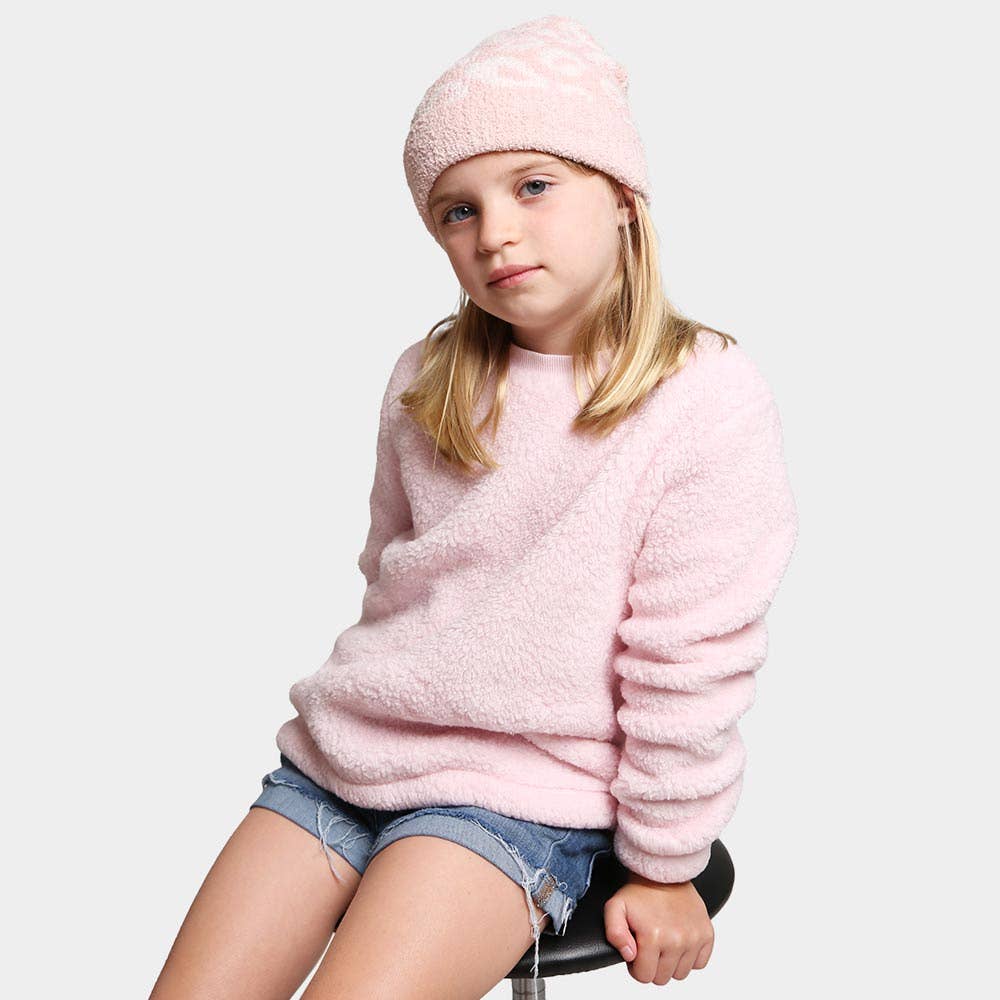 Leopard Patterned Kids Beanie Hat
