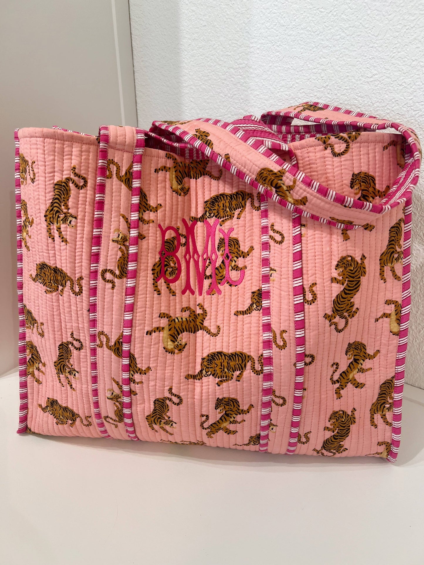 Quilted Block - Print Tote Bag