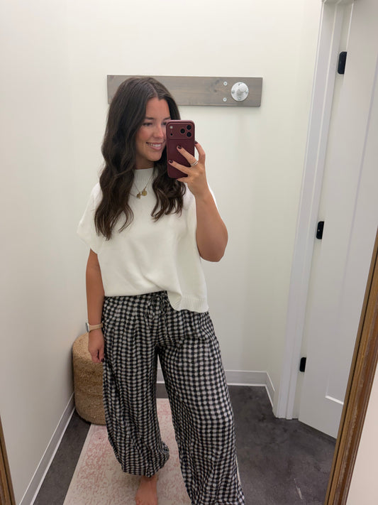 GEO DOT PRINT HAREM PANT