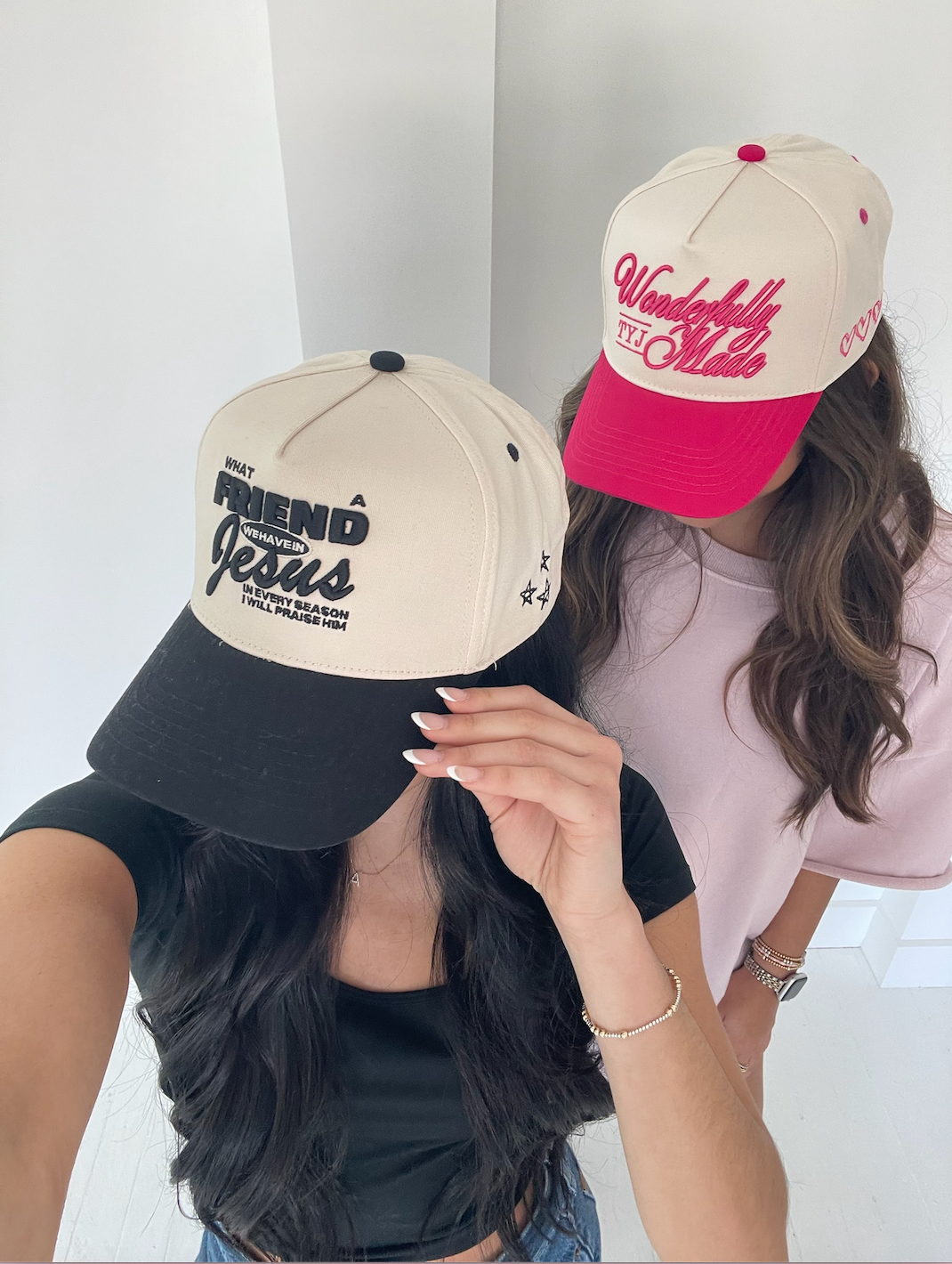 Friend in Jesus - Black Vintage Trucker Hat