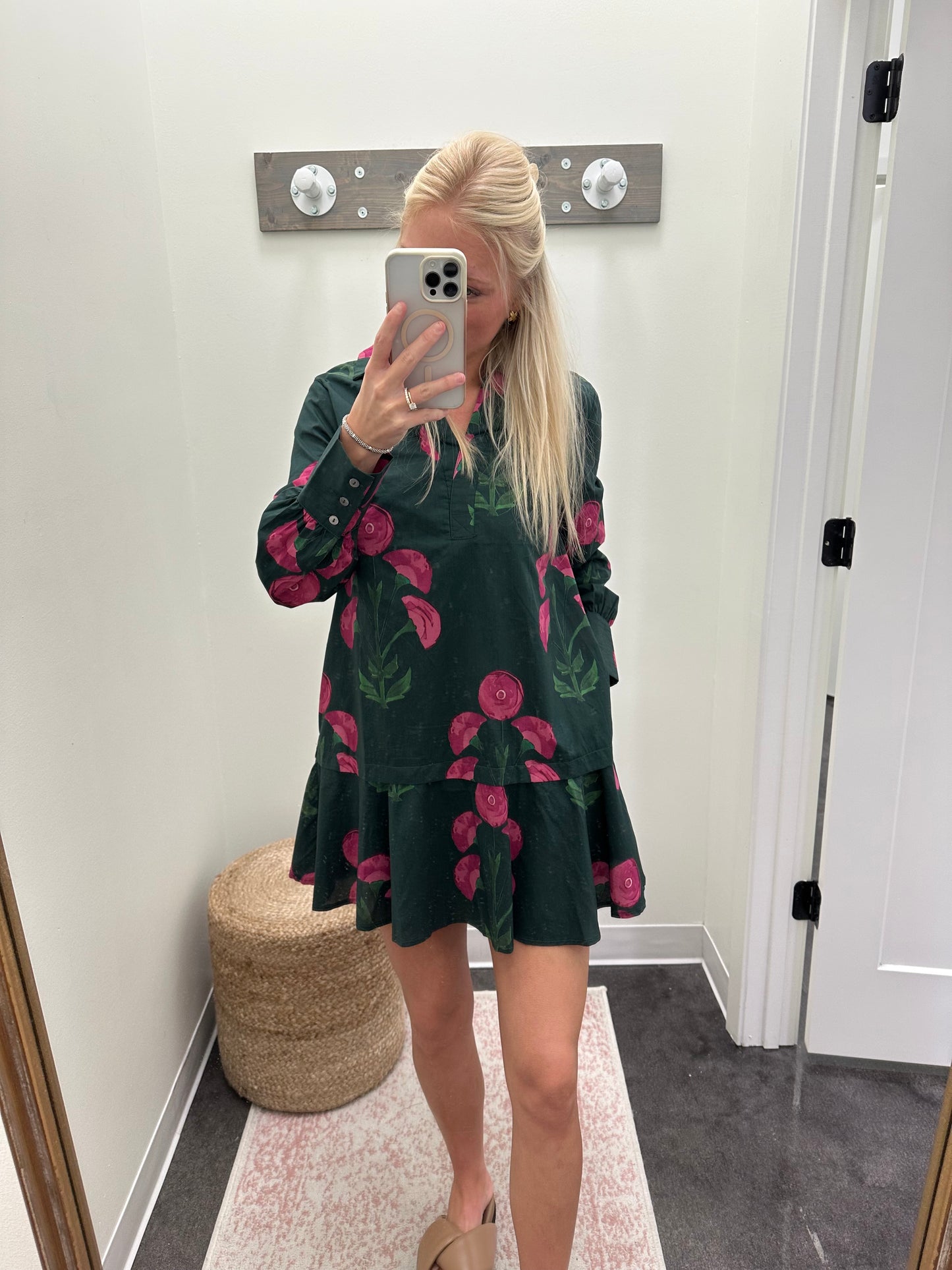 hunter green lexy dress