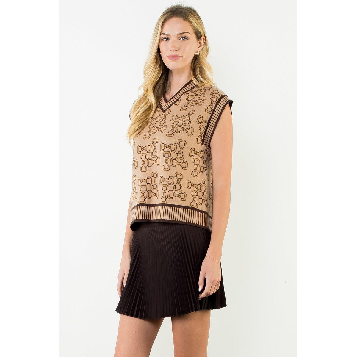 Bow Print Vest