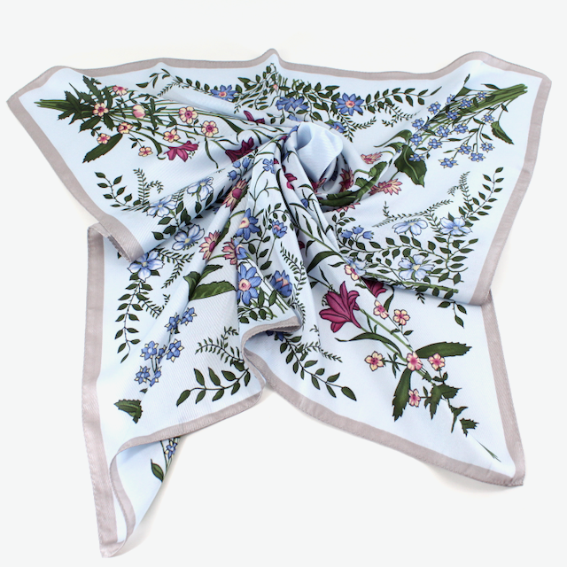 S25095 Floral Square Scarf (28"x28")