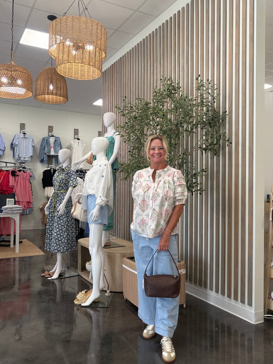 Vintage Floral Pleat SIv  - Karlie