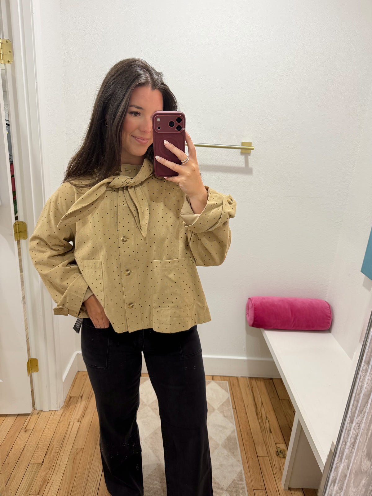 Beige Dot jacket