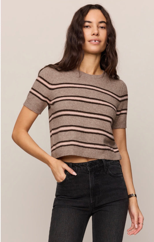 Gatewood Stripe Sweater Heather Ash - Z Supply