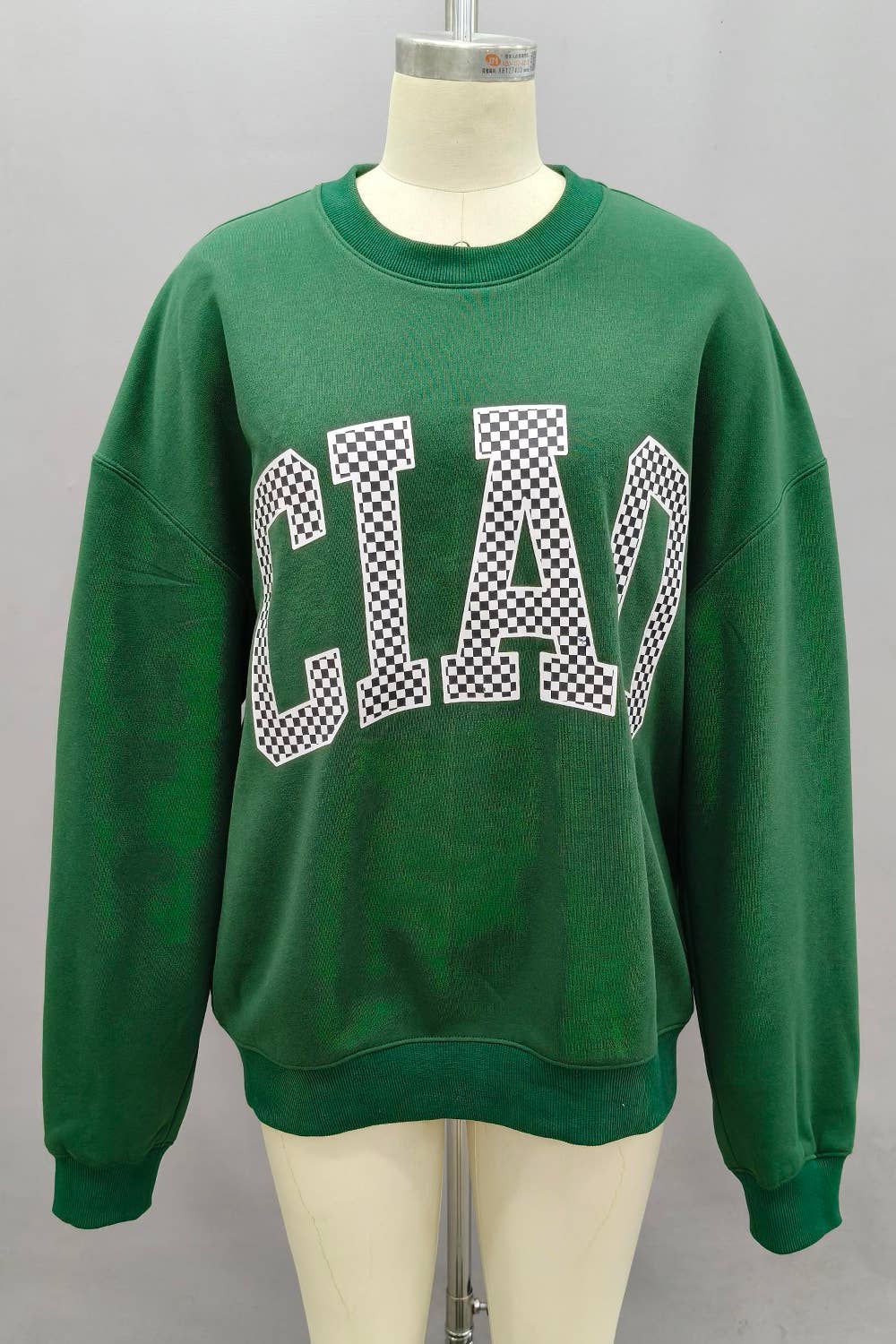 CIAO Print Reversible Mock Neck Sweatshirt