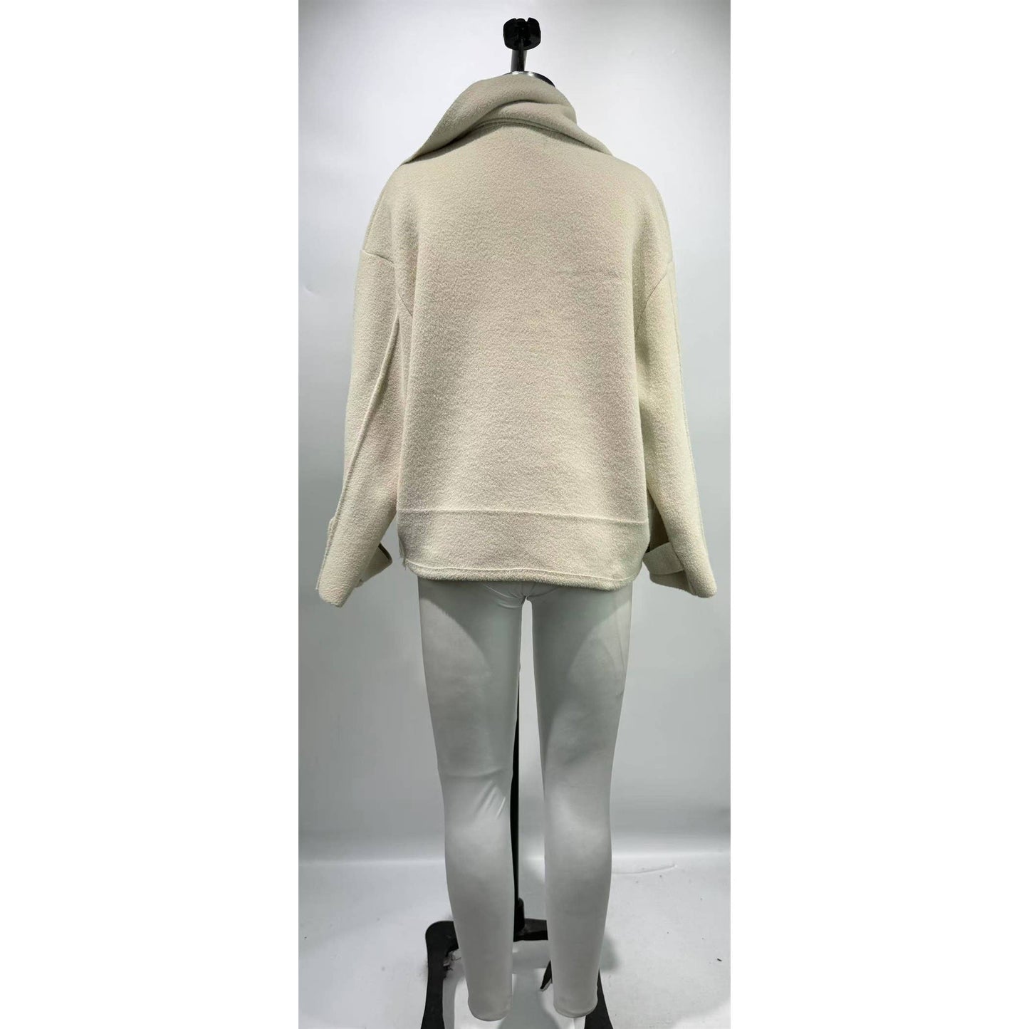 SCARF V-NECK DOUBLE-SIDED COAT (2 colors)