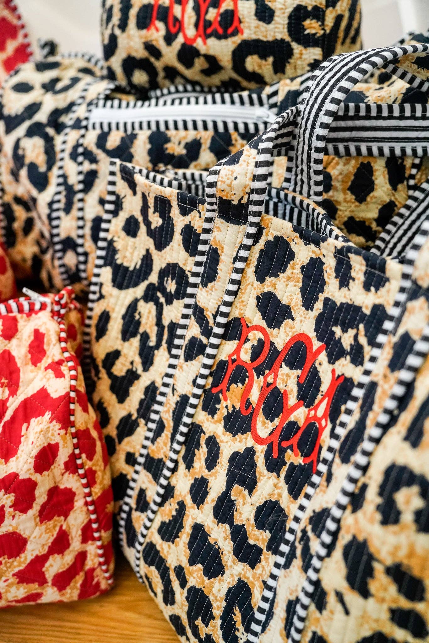 Quilted Block Print - Leopard Collection