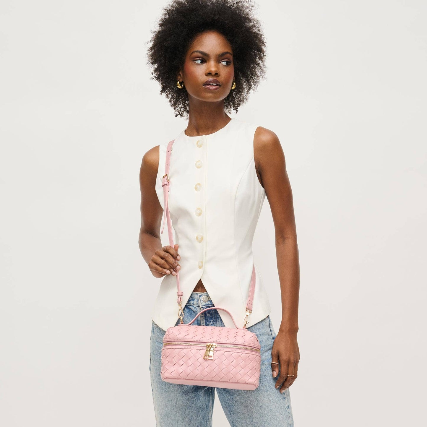 Richie Woven Top Handle Crossbody