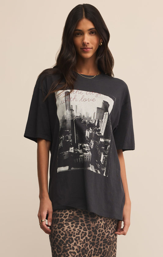 Big Apple City Tee black sand- Z Supply