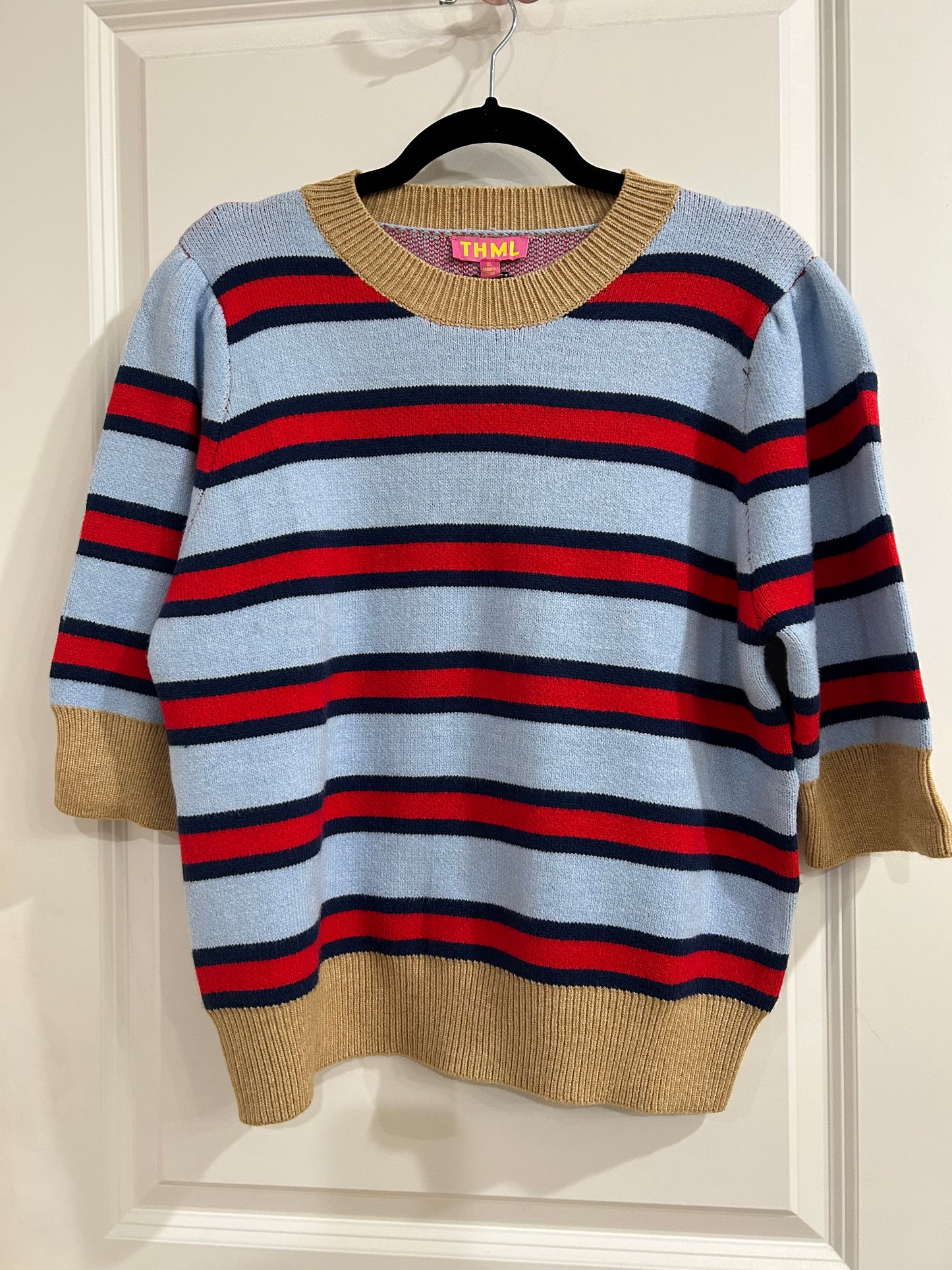 siera striped knit top