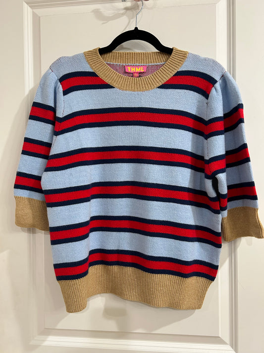 siera striped knit top