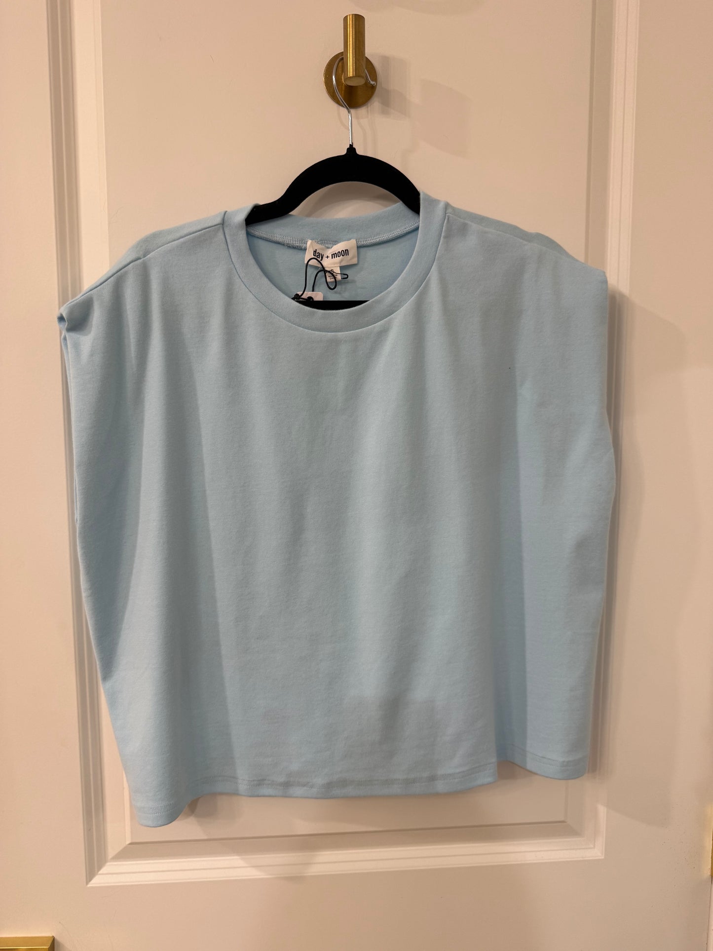 CAP SLEEVE BASIC BOXY LOUNGE TEE TOP (2 colors)