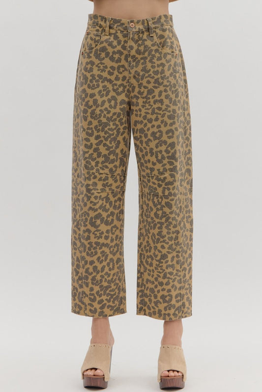 Camel Leopard Pant