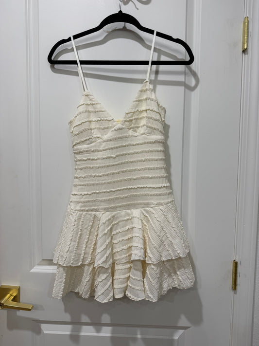 SMOCKING SLEEVELESS KNIT TIERED FLARE ROMPER