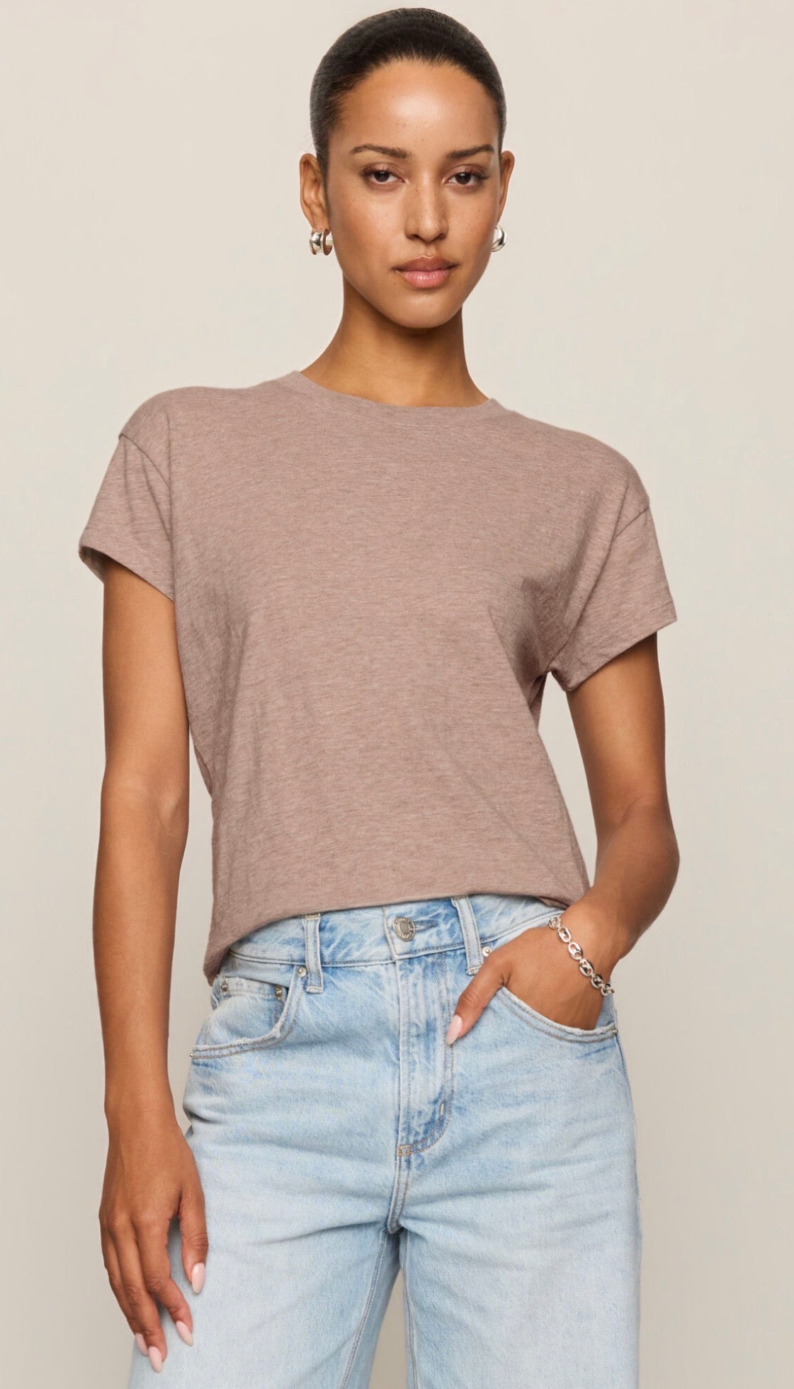 Modern Slub tee Classic  Heather gray - Z Supply