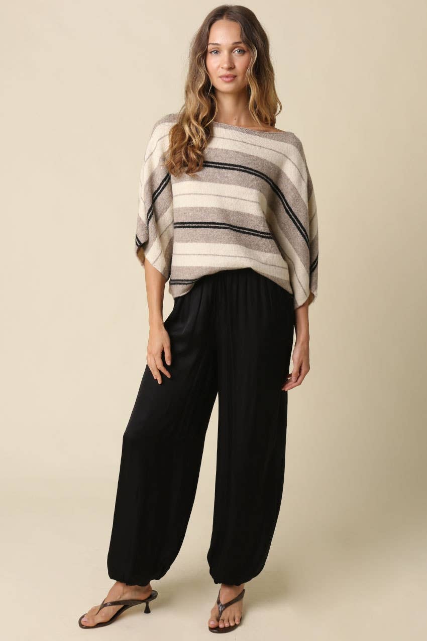 Veda Stripe Dolman Knit Top