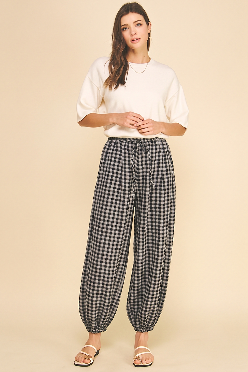 GEO DOT PRINT HAREM PANT