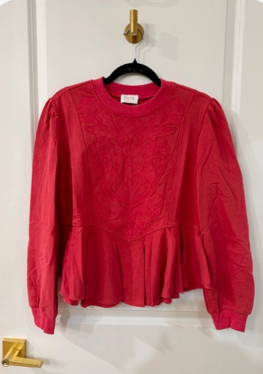 Coral blouse