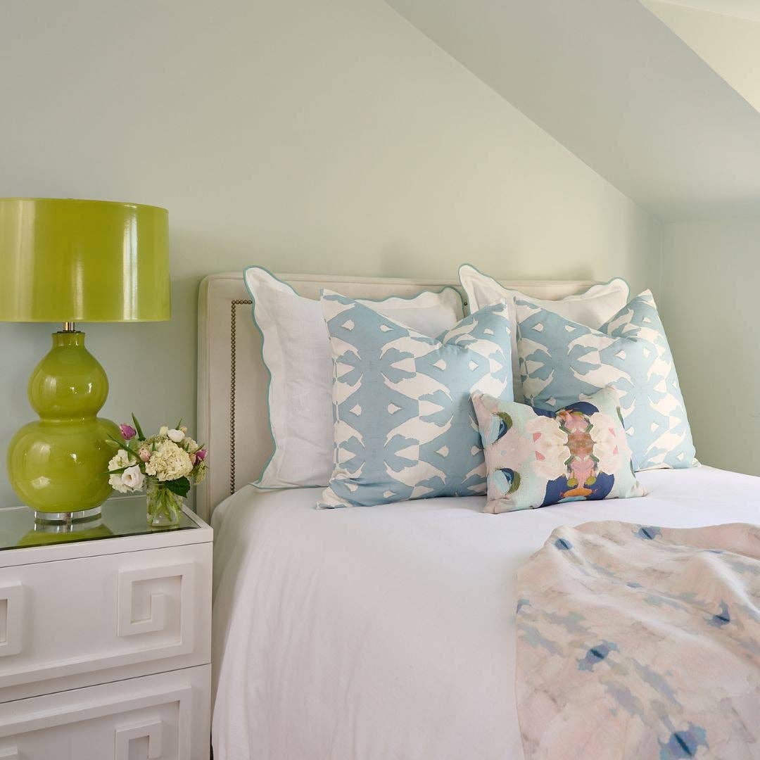 Monet’s Garden Navy Decorative Pillow