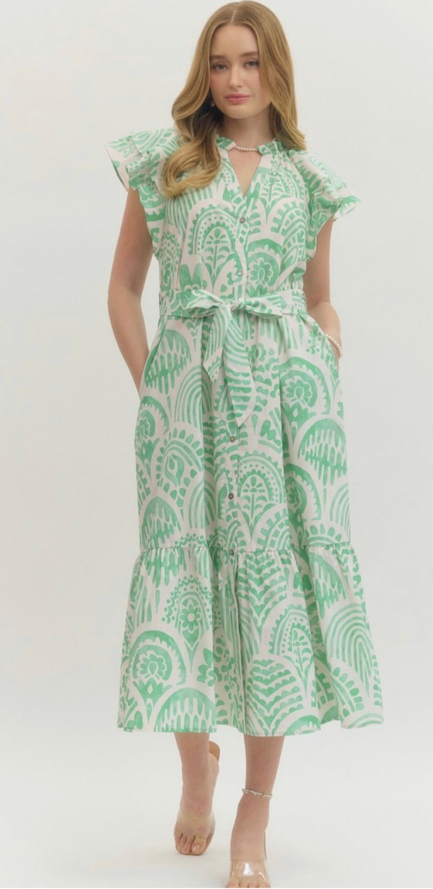Mint to be midi dress