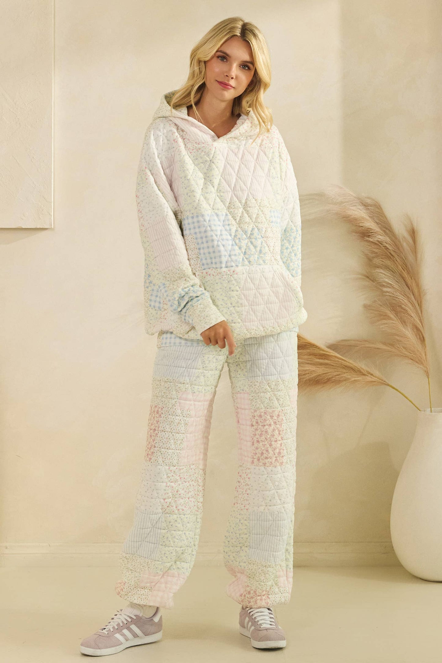 Floral textured oversized Hoodie