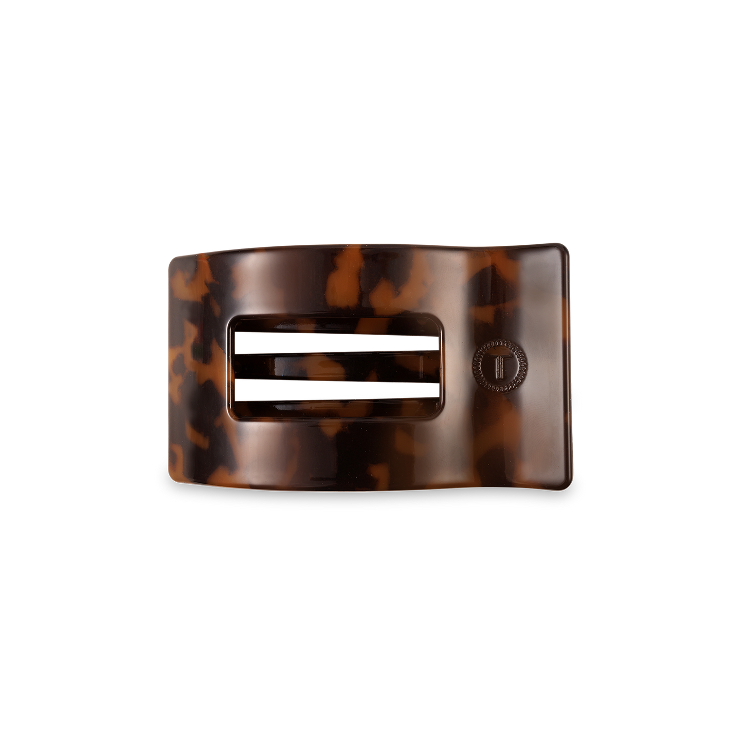 Flat Rectangle Hair Clip | Small | Tortoise