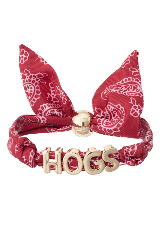 Arkansas Razorbacks Bandana Slider Bracelet