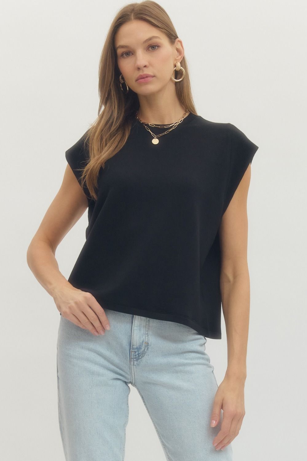 Megan top black