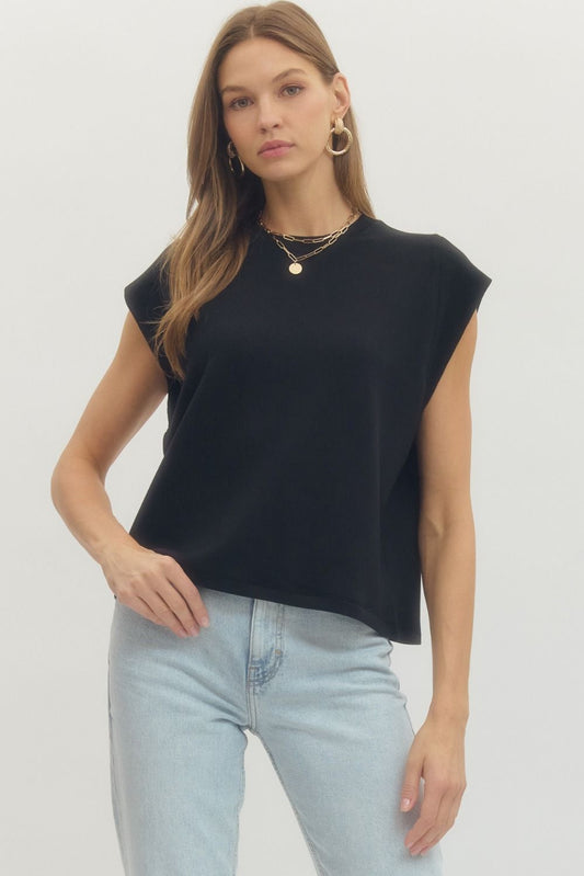 Megan top black