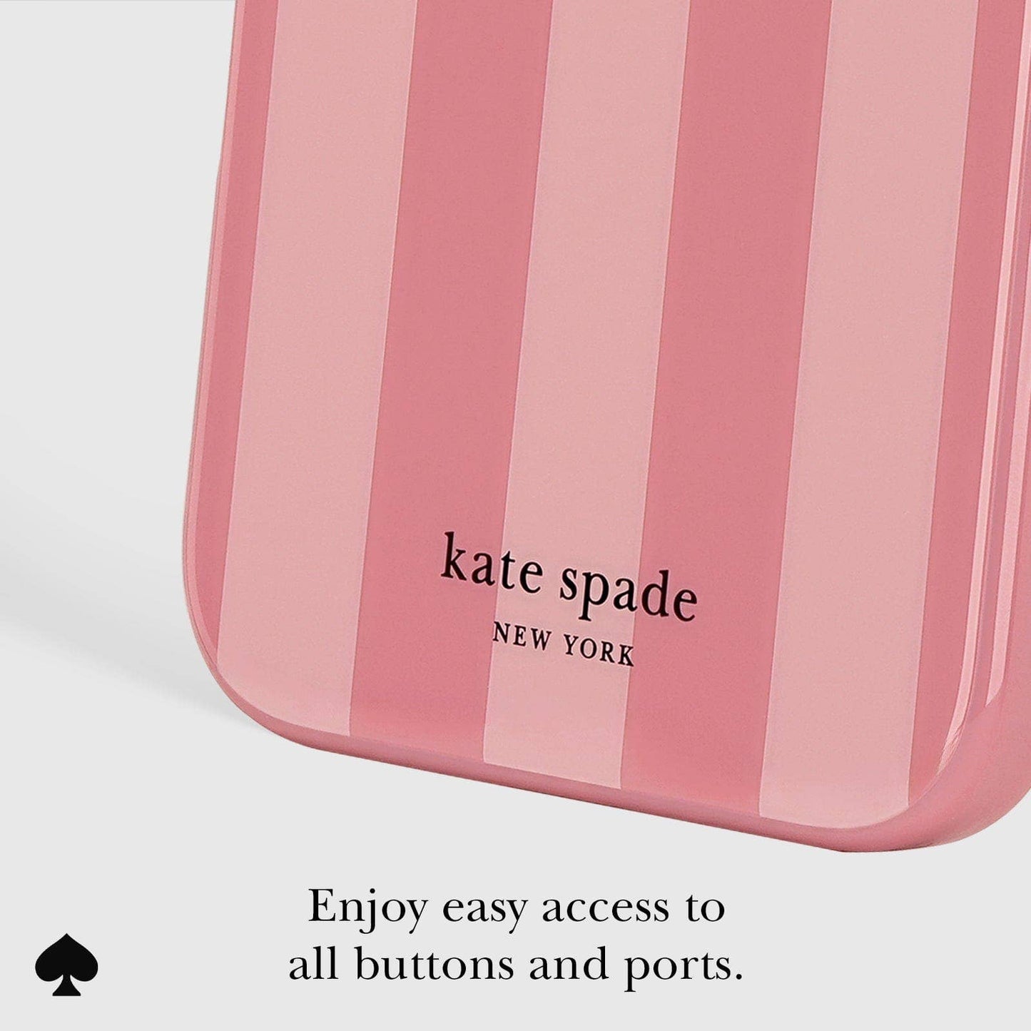 Kate spade new york Stripe Rose Coral MagSafe - iPhone 16 Pro Max