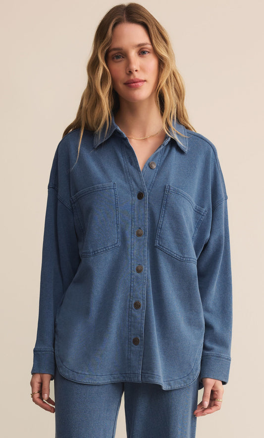 All Day Knit Denim Jacket vintage indigo- Z Supply