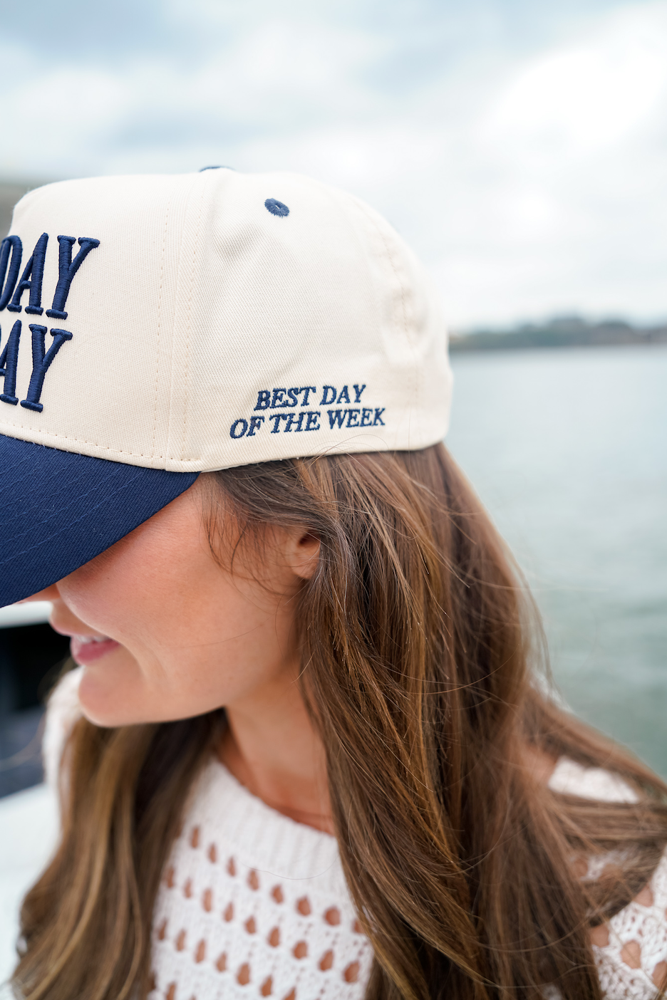 Sunday Funday - Navy Vintage Trucker Hat