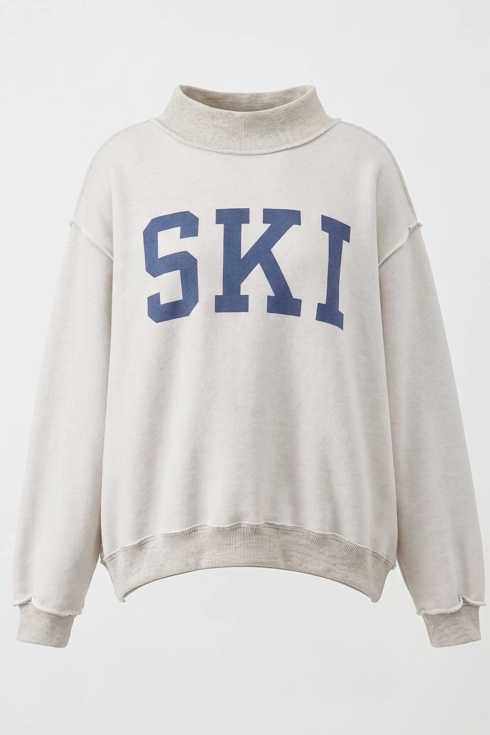 APRES | 'APRES/SKI' Reversible Mock-Neck Sweatshirt