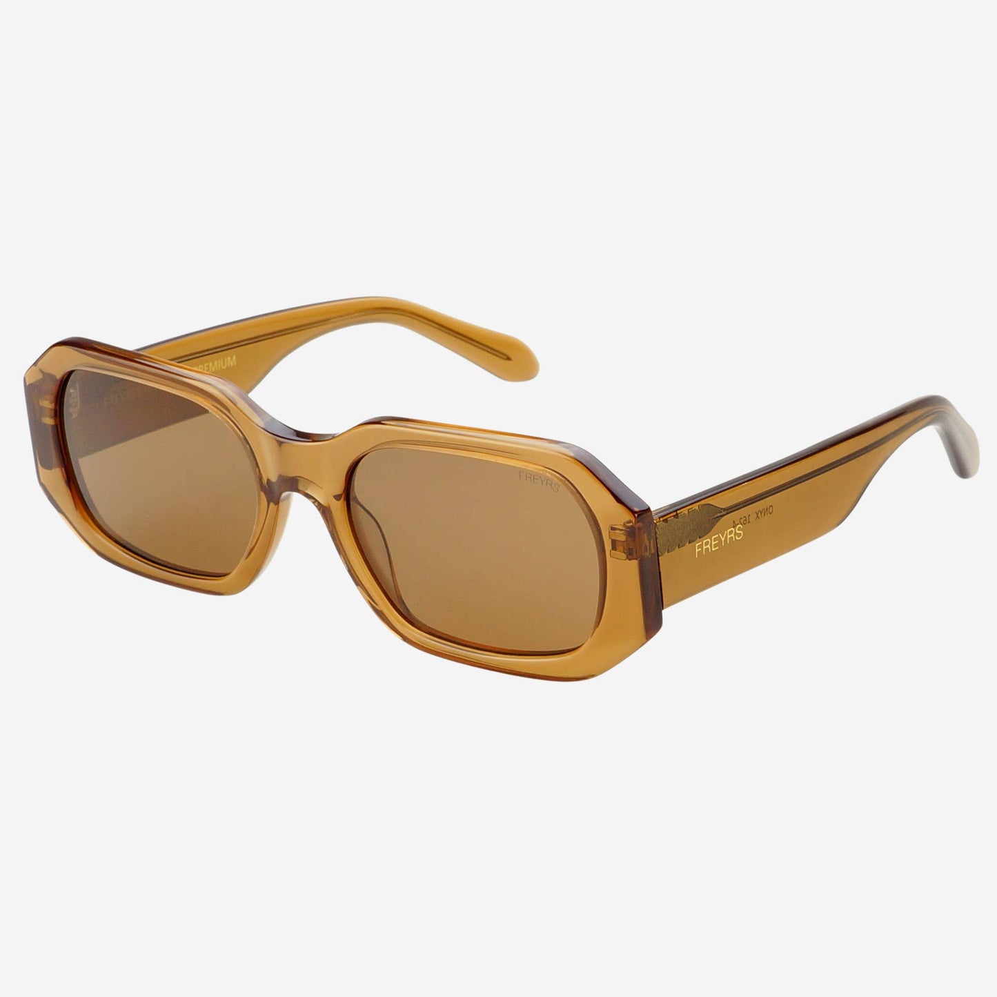 Onyx Acetate Womens Rectangular Sunglasses