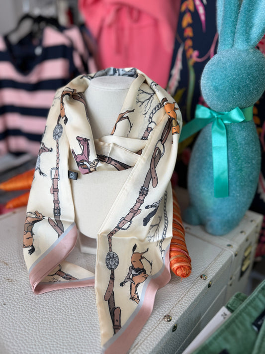 Horse twilly scarf