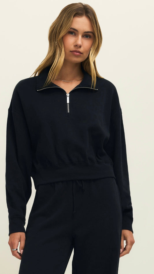 Downtown half zip black  - Z Supply